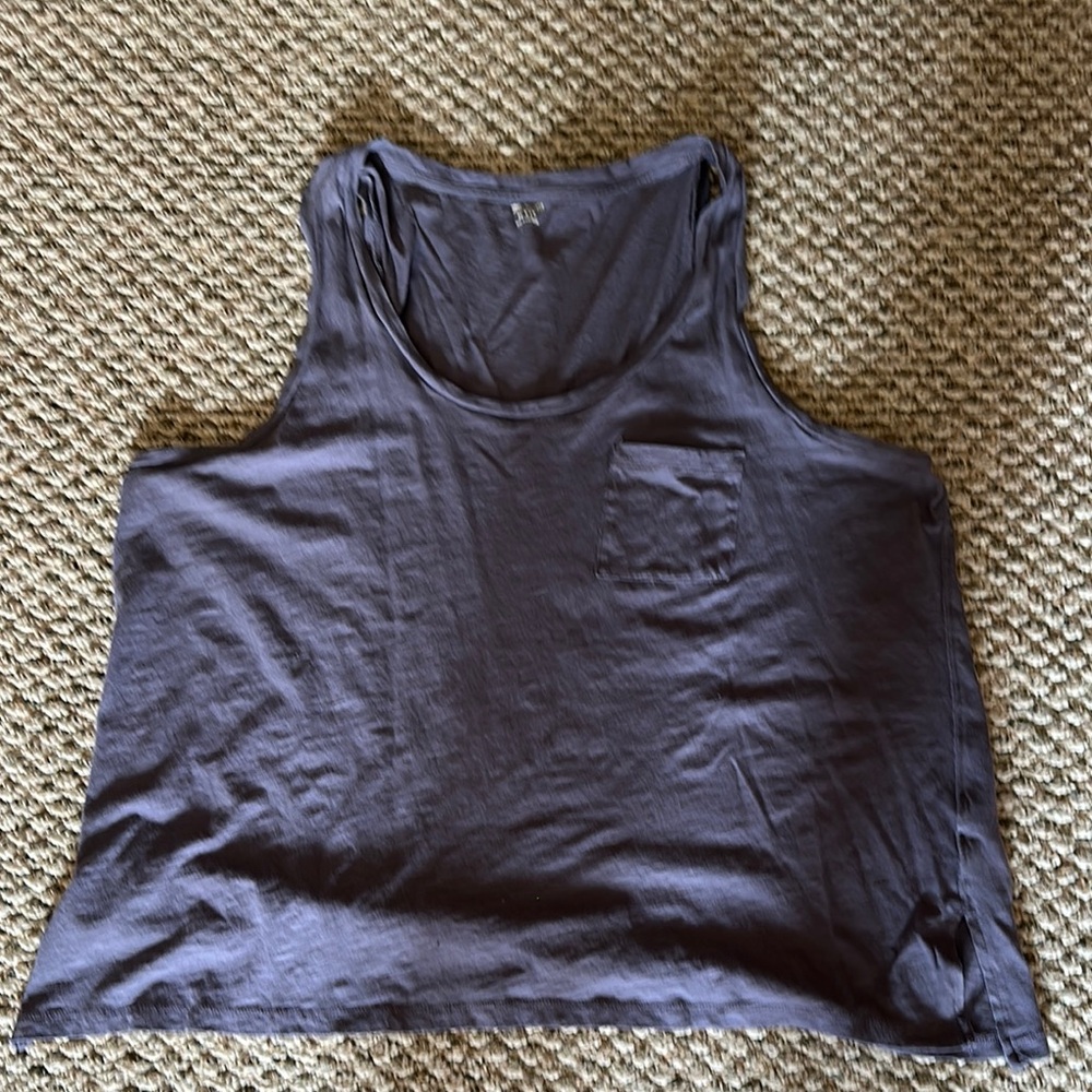 Madewell Slate Gray/Purple Tank Top